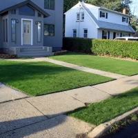 Artificial Grass Carpet Harbison Canyon, California Landscape Rock, Front Yard Design