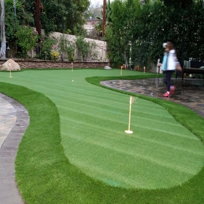 Artificial Grass Installation Spring Valley, California Putting Green Turf, Backyard