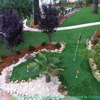Artificial Turf Installation Chula Vista, California Putting Green, Beautiful Backyards