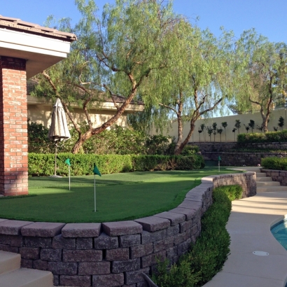 Artificial Turf Poway, California Office Putting Green, Small Front Yard Landscaping