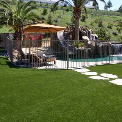 Installing Artificial Grass Bonsall, California Roof Top, Backyard Pool