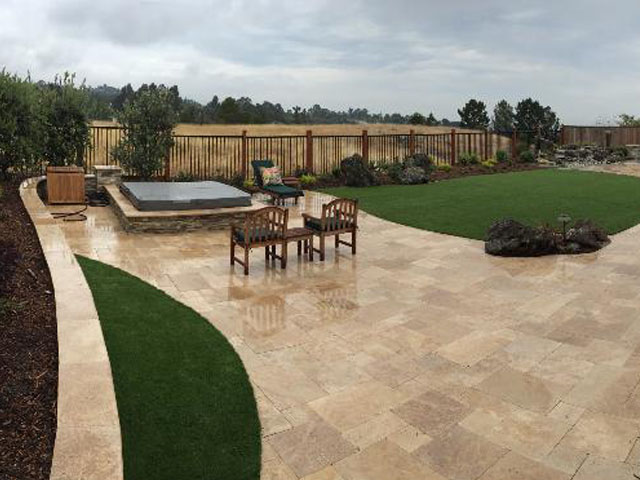 Artificial Turf La Presa, California Design Ideas, Backyard