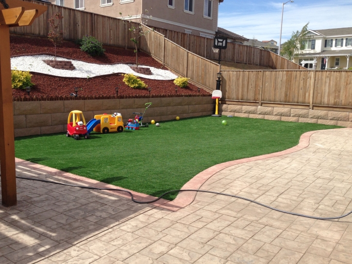 Faux Grass Coronado, California Playground, Pavers