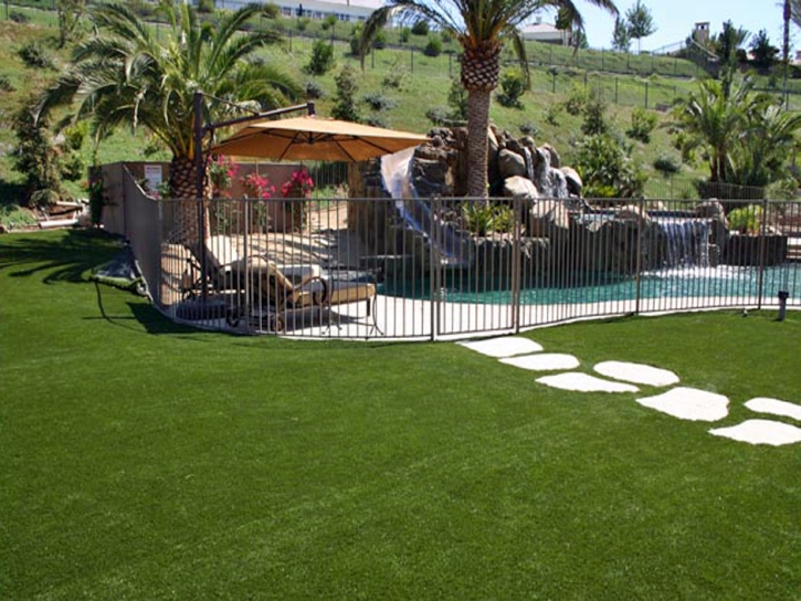 Installing Artificial Grass Bonsall, California Roof Top, Backyard Pool
