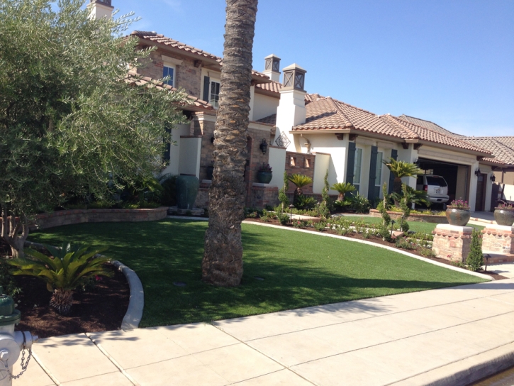Synthetic Lawn Carlsbad, California Backyard Deck Ideas, Front Yard Design